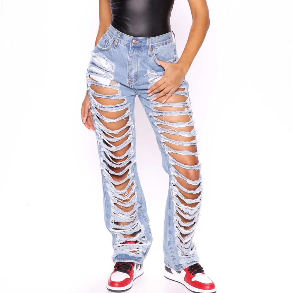 Barely there straight leg Jeans